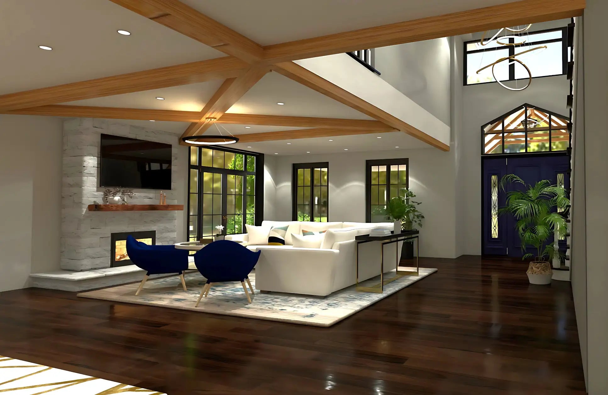 Modern House Design Living Area