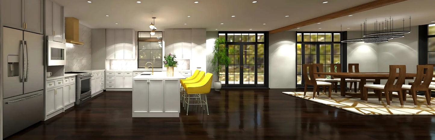 Modern House Design Open Kitchen Dining