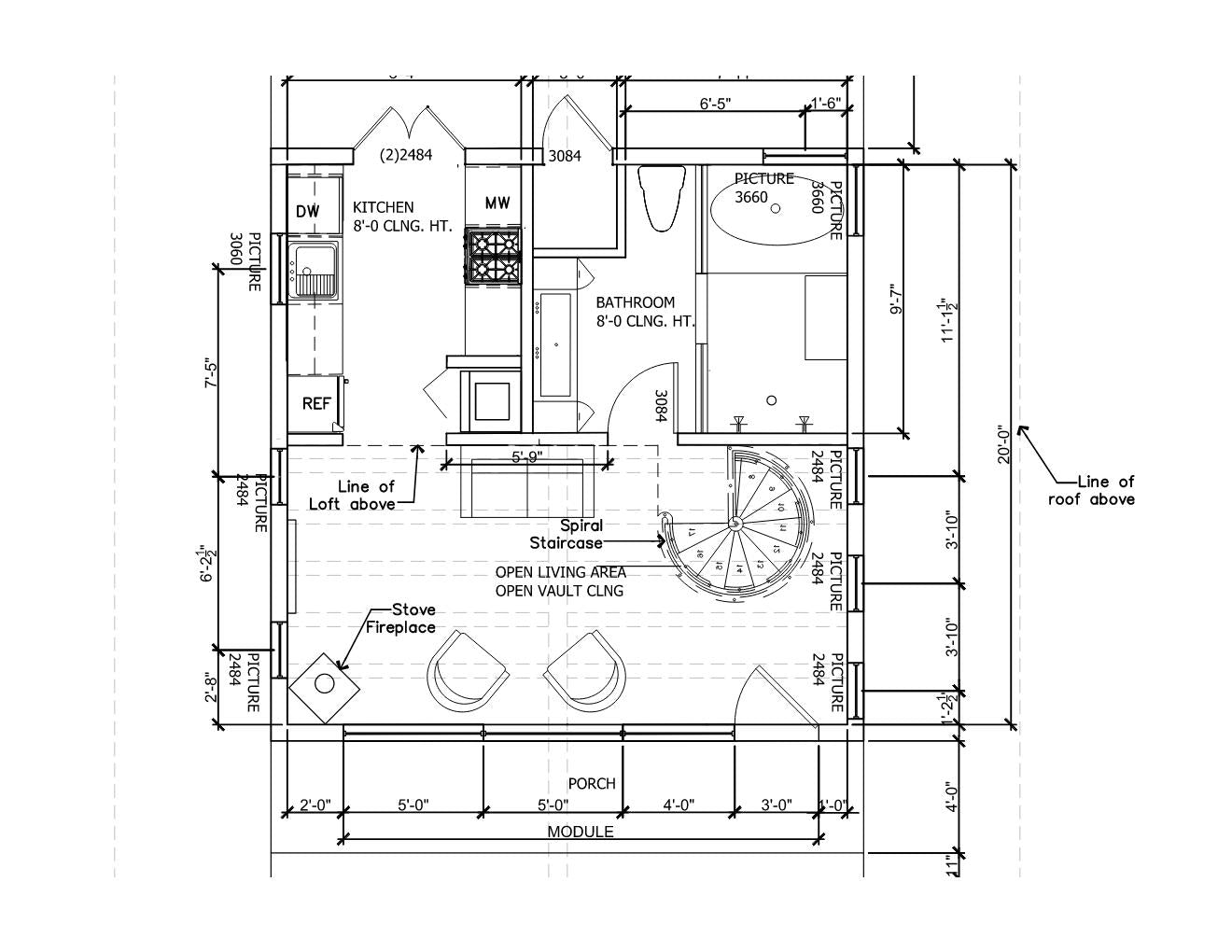 Tiny Home Plans Blueprint