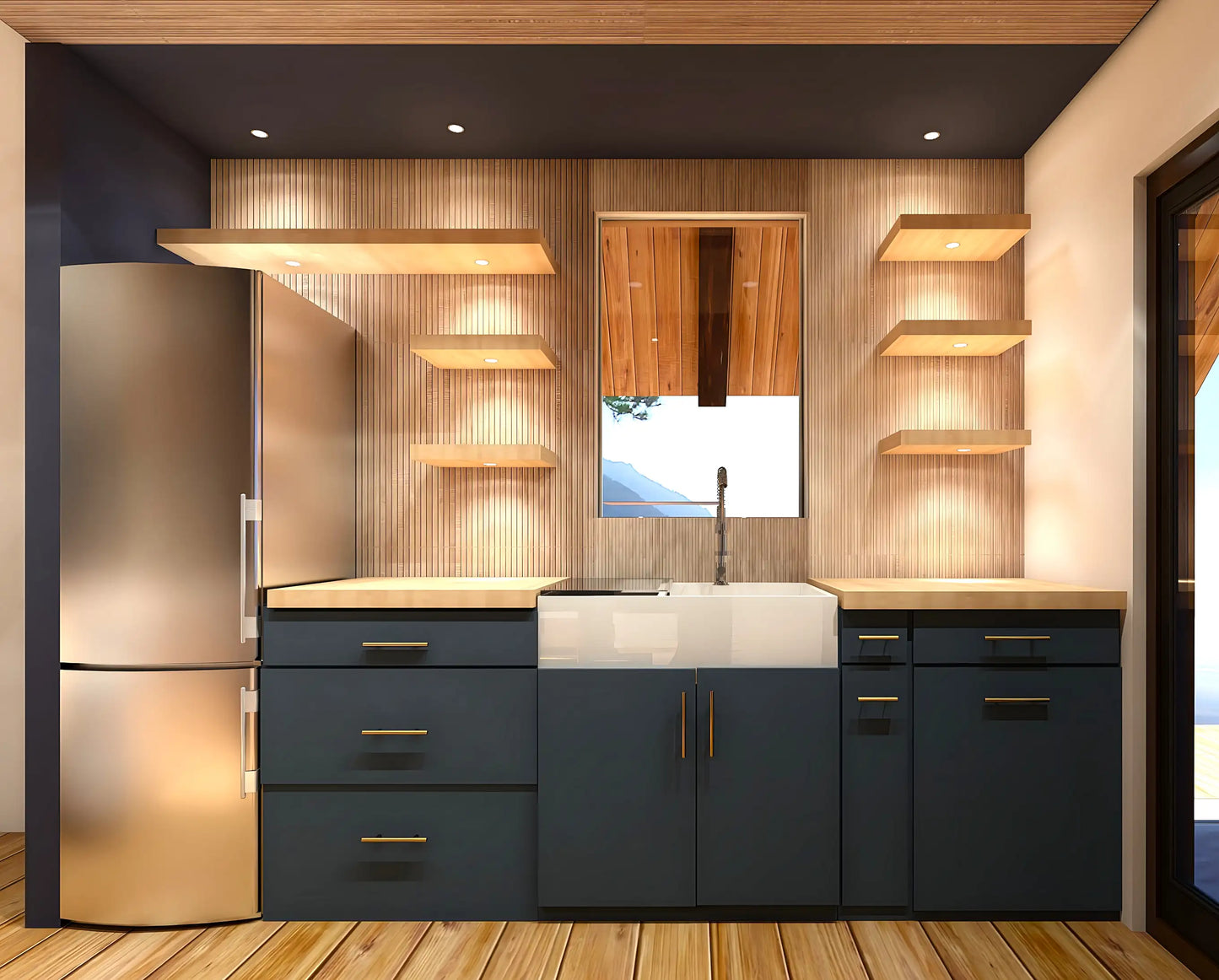 Tiny home plans kitchen 1