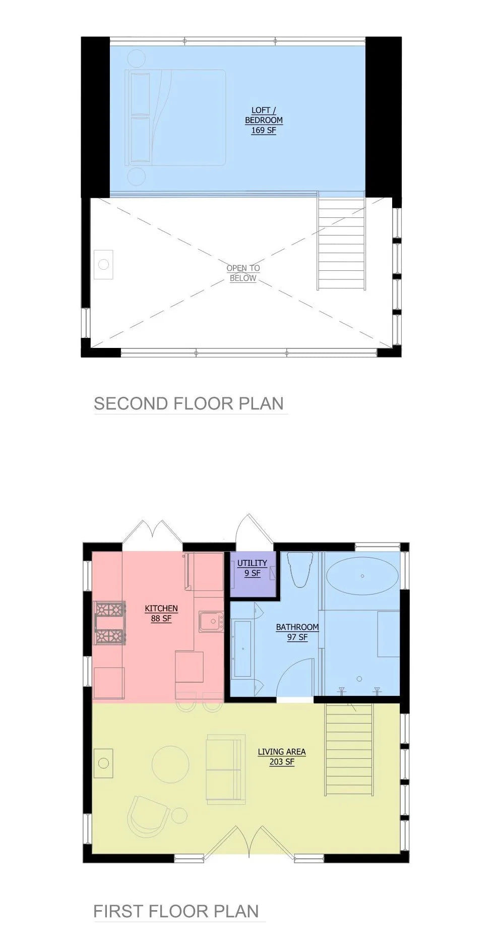 tiny house plan floor plans